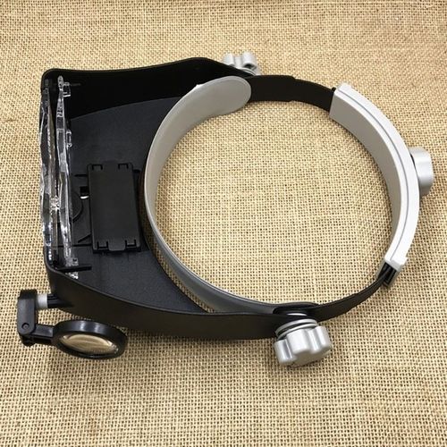 Magnifying Glass Lens LED Light Visors Head Loupe Jeweler Headband Magnifier — image 7