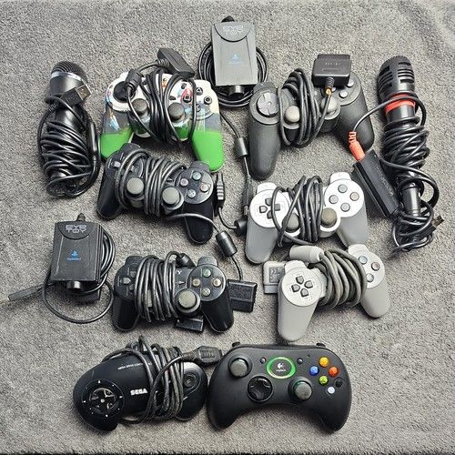 PS2 Xbox Gaming Accessories Job Lot Untested Controllers EyeToy Buzz UNTESTED