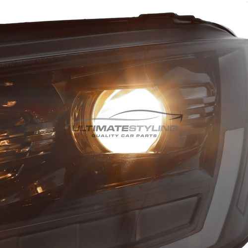 VW Transporter T6 LED DRL Headlights 2015-20 Dynamic Sequential Flashers Black — image 10