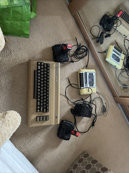 Commodore 64 bundle. Complete with joysticks x 2 cassette deck 