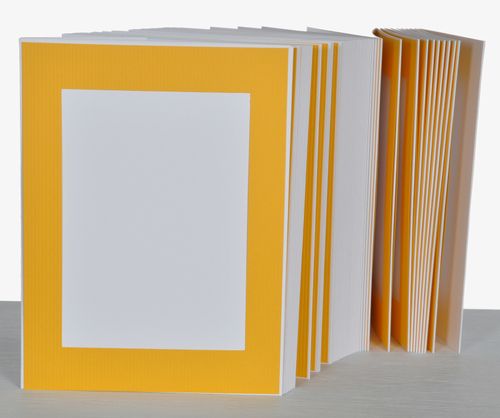 Picture Folder/Leporello for 50 Photos 13x18 - Yellow on White Basic - CG130 — image 2