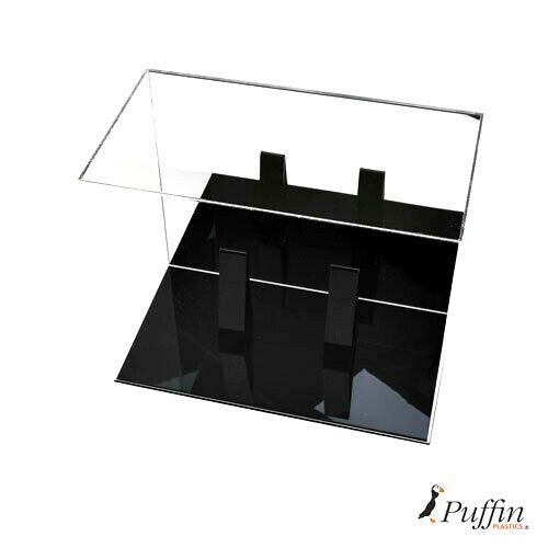 Boxing Glove Display Case - Double Portrait (With Mirror Backing) - Black Base — image 3