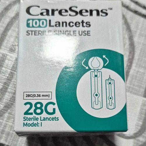 CareSens 28G Sterile Single Use Lancets 100 Count Compatible with Model I