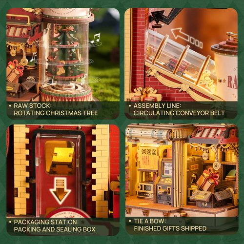 ROKR 3D Wooden Puzzle Music Box Dream Gift Factory DIY Model Kit for Adults Gift — image 9