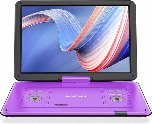 17.5" Portable DVD Player with Large Screen Rechargeable Multiple Disc Formats