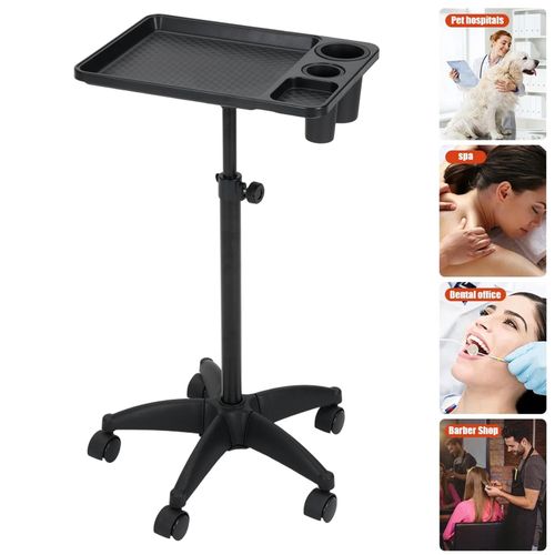 Salon Spa Instrument Tray Beauty Tattoo Rolling Trolley Cart Work Station Wheels — image 12