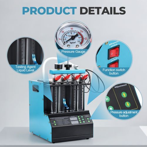 220V Fuel Injector Cleaner Tester Ultrasonic Injector Heating Cleaner Machine UK — image 9