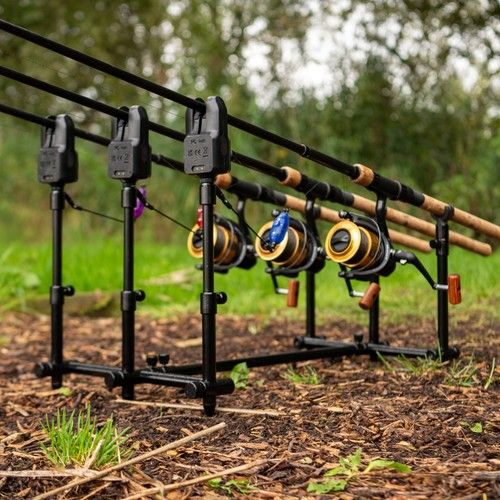 Quest Trilogy Pod | Bank Sticks | Carp Fishing Rod Pod | With Zipped Carry Bag