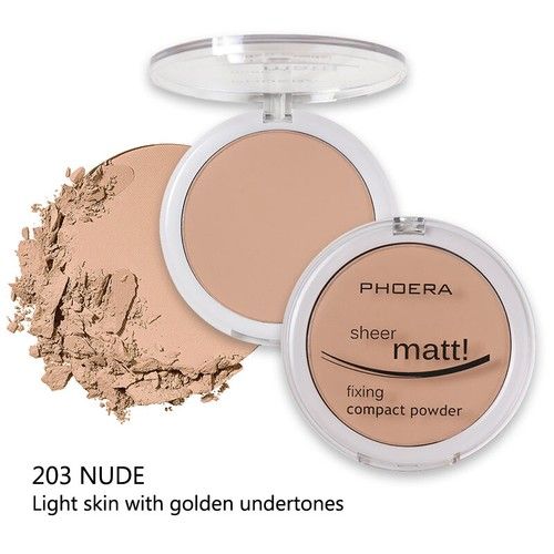 PHOERA® MATTE SETTING COMPACT PRESSED POWDER FACE FOUNDATION MAKE UP BASE FIXER