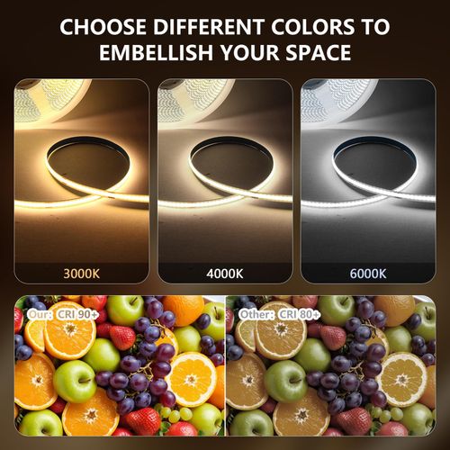 SUCIKORIO 2m COB Led Strip Light USB Dimmable Cool White 6000K 2m, Cold — image 6