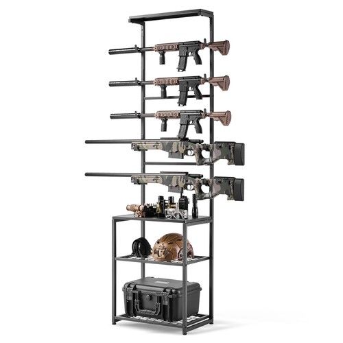 VEVOR Gun Rack Floor Standing Indoor Rack Stand for Wall Mount Gun Display Stand
