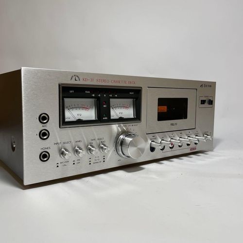 Victor KD-31 ANRS Stereo Cassette Deck Serviced LED Peak Meter Fully Functional — image 1