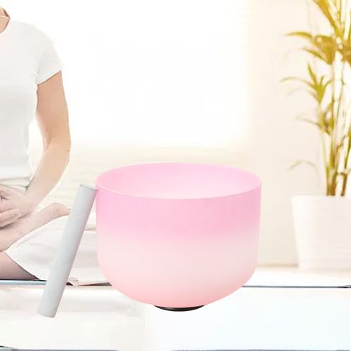 10" Crystal Singing Bowl C Chakra Healing Bowl with Mallet for Meditation — image 13