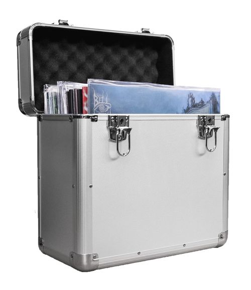 Vinyl Case LP Storage Box 12" Vinyl Storage Heavy Duty Record Case Lockable Box — image 2