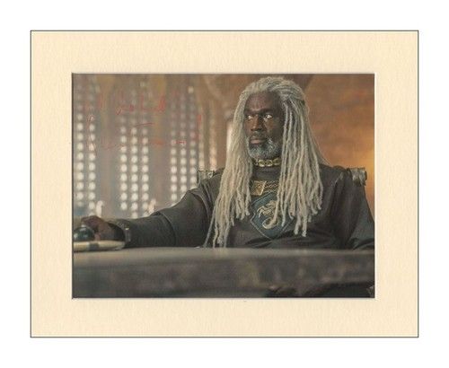 Steve Toussaint House Of Dragon Orig. Signed 10x8" Mounted Autograph Photo & COA