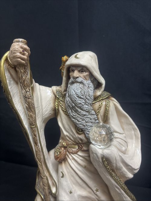 Peña Windstone Edition Wizard lge White Wizard Crystal 13”  1986 Retired Gandalf — image 2