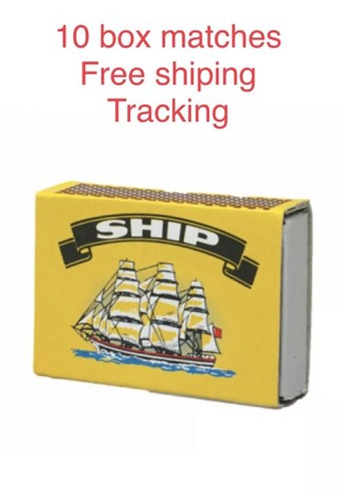 10 x BOXES OF SHIP SAFETY MATCHES BBQ CANDLES CAMPING COOKING UK