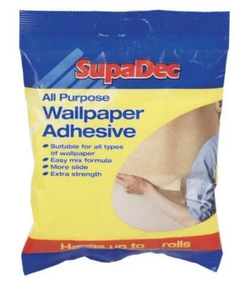 SupaDec All Purpose Wallpaper Adhesive Paste Extra Strength Hangs 3 Rolls New UK — image 1