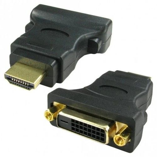 HDMI Male to DVI-D Female Adapter Digital Video Cable Connector Gold -REF 09-26