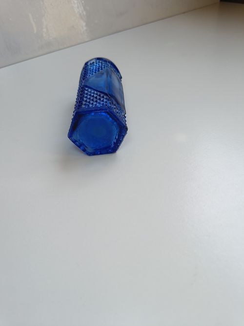 Blue Glass Cobalt Bottle Without Stopper Vintage — image 2
