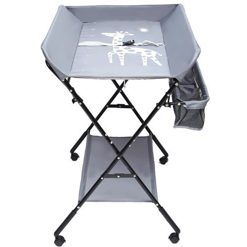 Baby Changing Table Portable Folding Diaper Station infant Nursery Gray New — image 11