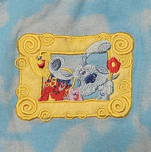 VINTAGE 2000 Blues Clues 2pc Kids Outfit Set Girls Sz 4T Embroidered Nickelodeon — image 13