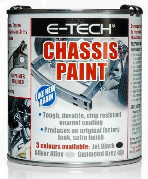 E-Tech Quick Repair, Protect & Restore Car Underbody Chassis Paint - BLACK 500ML