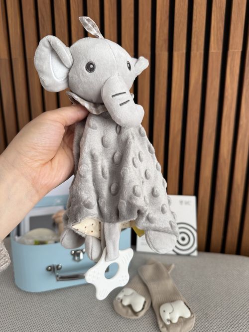 Palotix Newborn Baby Boy Gift Hamper Set: Newborn Essentials with Elephant Comfo — image 2