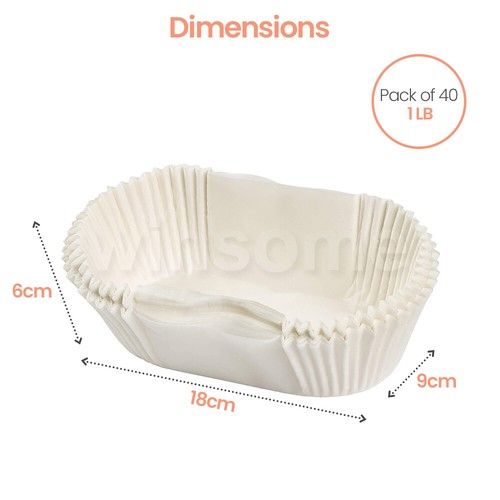 Non Stick 1lb 2lb 40Pack Set Loaf Tin Liners Paper Cake Tins Baking Grease Proof