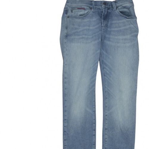 Tommy Jeans Mens Straight Jeans Size M Blue Pockets Logo W30 L32 — image 11