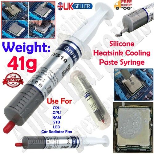 New Silicone Thermal Heatsink Compound Cooling Paste PC Processor Grease Syringe