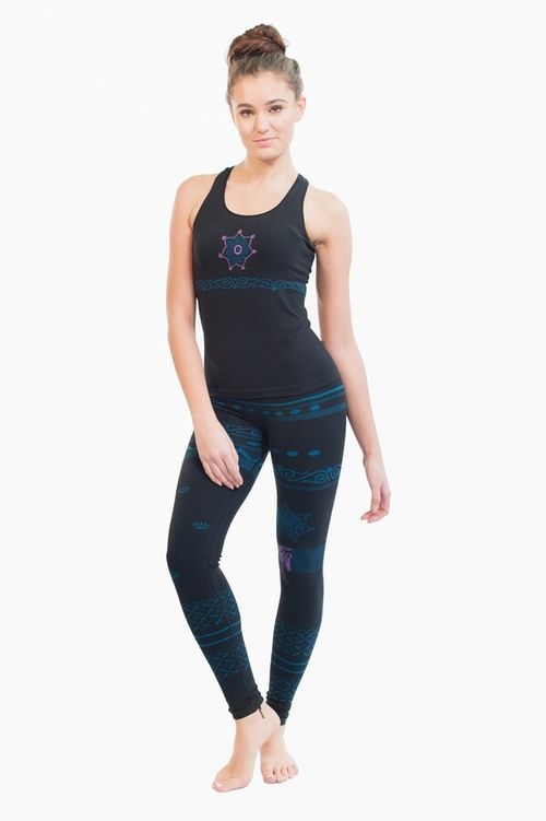 SALE - Balance Seamless Organic colourful Yoga Gym workout Leggings, High length — image 4
