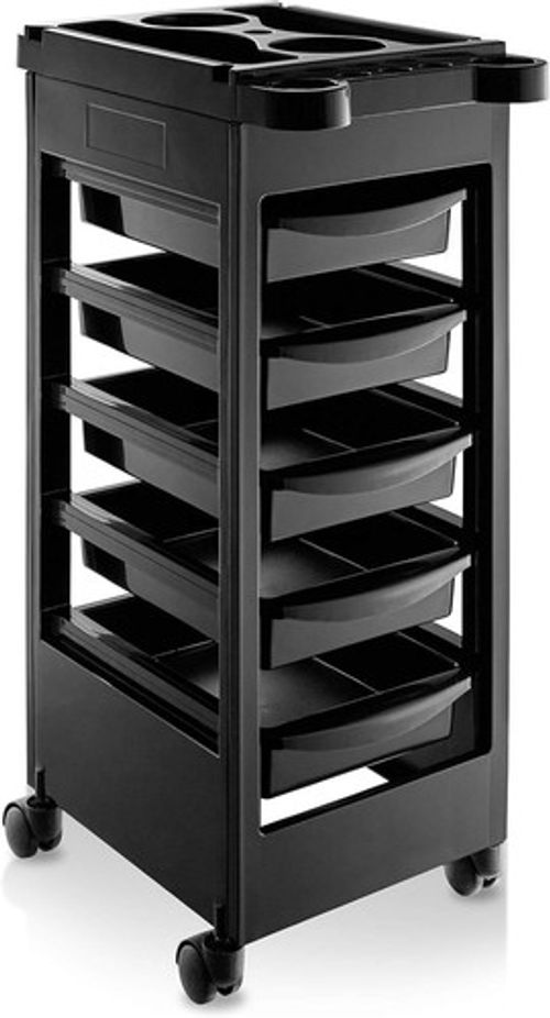 Salon Hairdresser Trolley Beauty Barber Storage Basket Rolling Cart 5 Drawer
