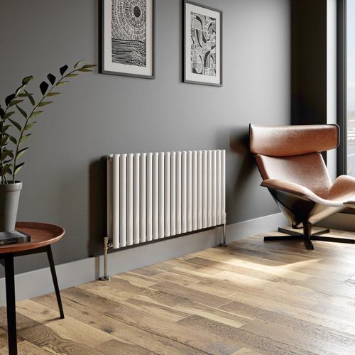 Designer Radiator Vertical Horizontal White Flat Panel Oval Column Double Rads — image 10