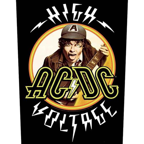 AC/DC  High Voltage Large Size  Printed Sew On Back Patch  Officially Licensed — image 2