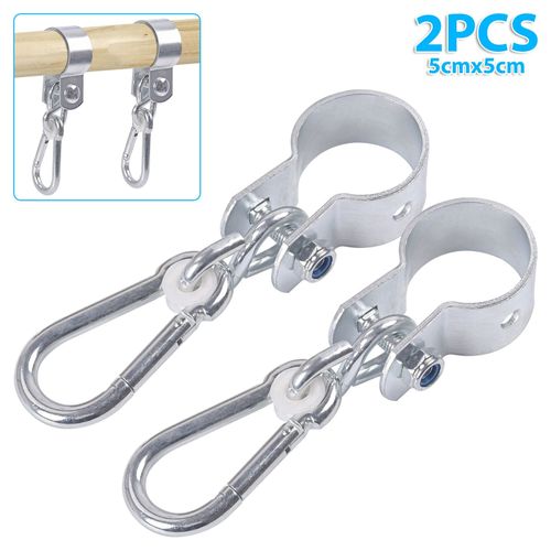 Set of 2 Round Swing hooks/Hangers Ø 50mm x35mm Carabiner Clamp Scaffolding Hook — image 2