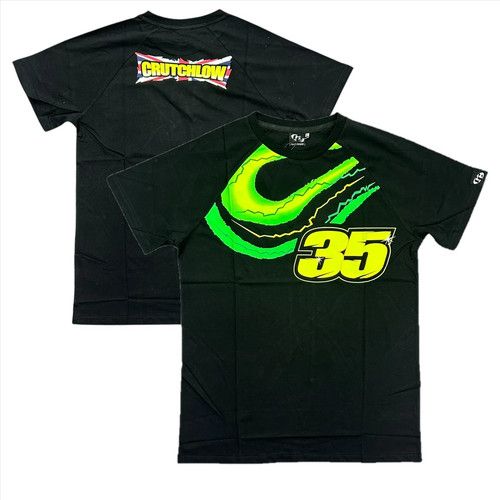 Cal Crutchlow Men's T-Shirt Tee Black MotoGP 35 Short Sleeve Top BNWT