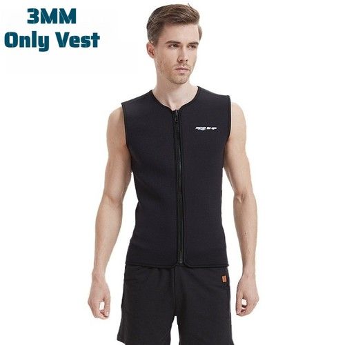 3mm Neoprene Diving Vest Men Wetsuit Scuba Swimming Surfing Warm Sleeveless Tops