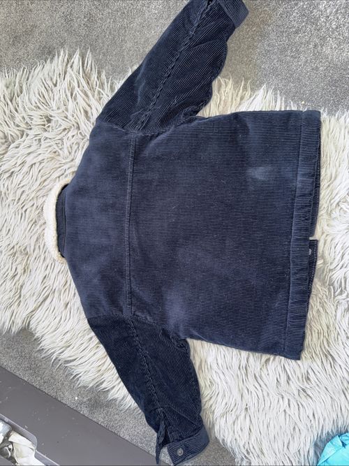 Next Navy Corduroy Jacket, Fleece Lined, 18-24 Months, Excellent Condition
