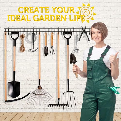 Garden Tool Rack Garage Tool Organizer Wall Mount Garden Tool Holder Yard Tool — image 6