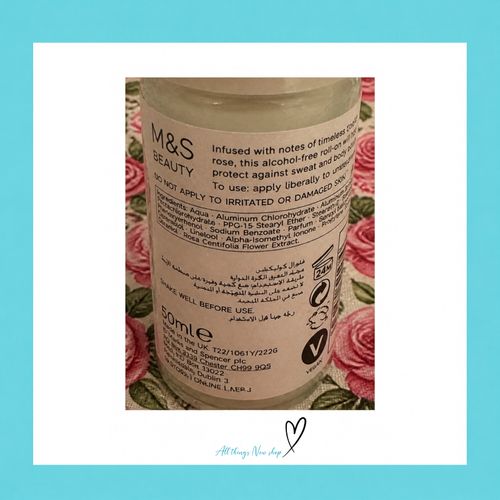 M&S Rose Anti Perspirant Deodorant Roll On 50ml x2 NEW Marks Floral — image 4