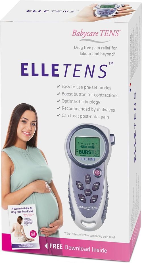 Babycare TENS Elle Tens Pain Relief During Labour Tens Machine w/ Pads Drug Free — image 2