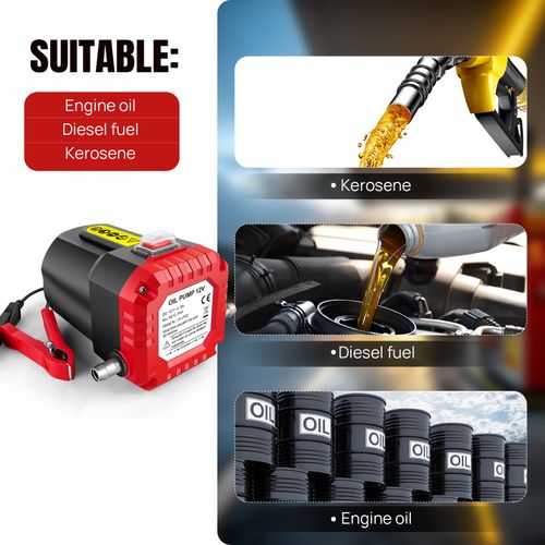 12V Electric Siphon Pump Diesel Water Oil Liquid Fuel Transfer Easy Use Pump — image 5