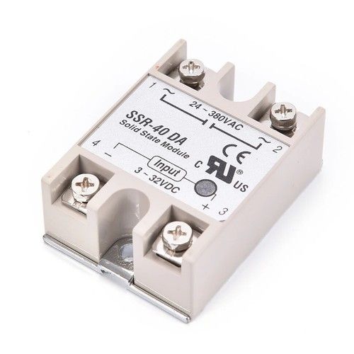 24V-380V 40A 250V SSR-40 DA Solid State Relay Module 3-32V DC To AC