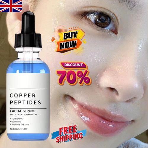 Copper Peptide Serum GHK-Cu 1% Conc. Face Skin - Restore and Boost Collagen