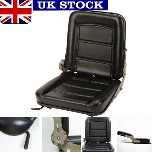 Universal Adjustable Movable Tractor Seat, Fits Forklift Digger Mower Dumper — image 1