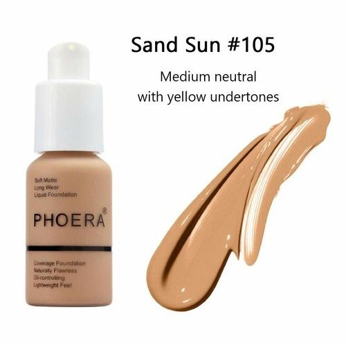 PHOERA® Foundation Concealer Full Coverage Makeup Matte Brighten long lasting UK