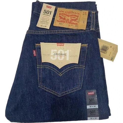 Premium Levi's® 501 Original Regular Fit Mens Jeans Onewash Blue (Clearnce Sale)