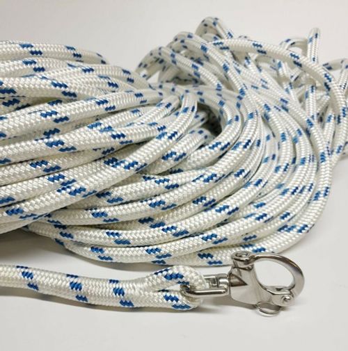 8mm 10mm 12mm Polyester Braid on Braid Halyard Snap Shackle Spliced Rope