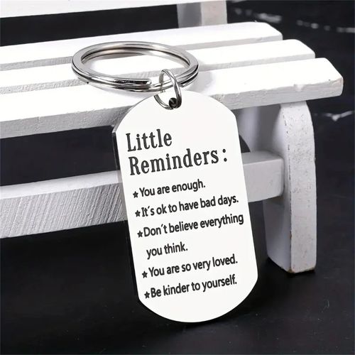 Little Reminders Keyring For Mental Health, Gift, Friendships KeyChain Inspire — image 3